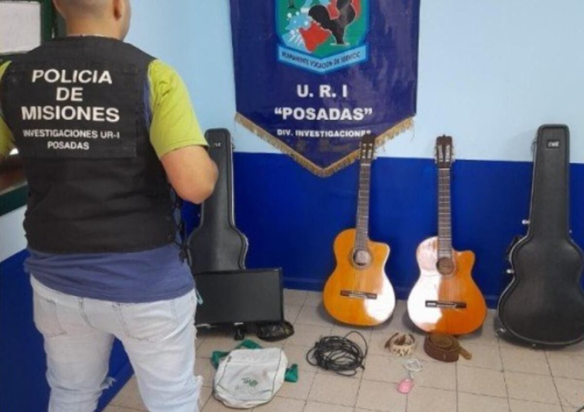Recuperan instrumentos musicales robados en Posadas