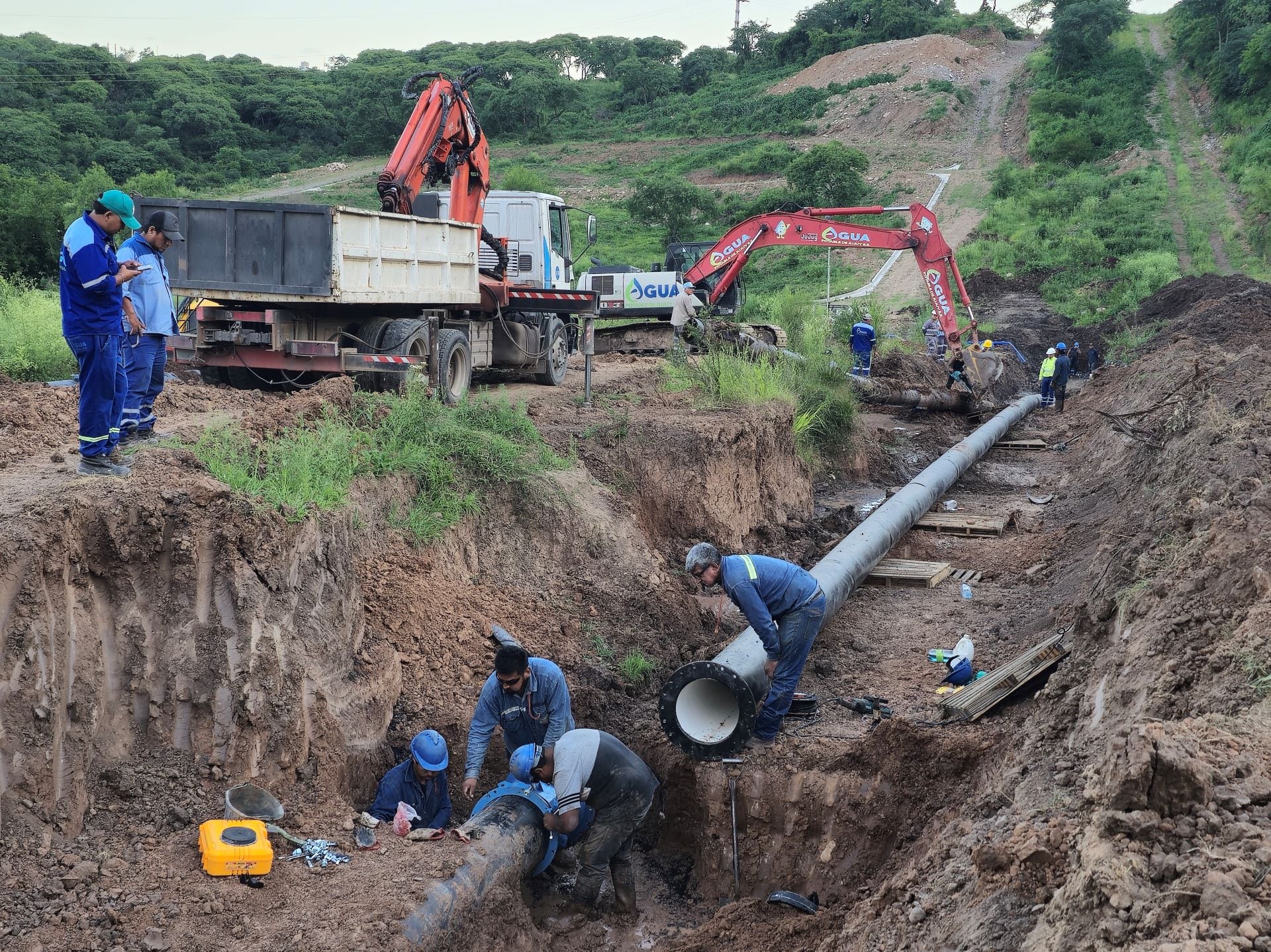 El proyecto de obra contempló la incorporación de una válvula de aire para proteger al sistema de posibles sobrepresiones.