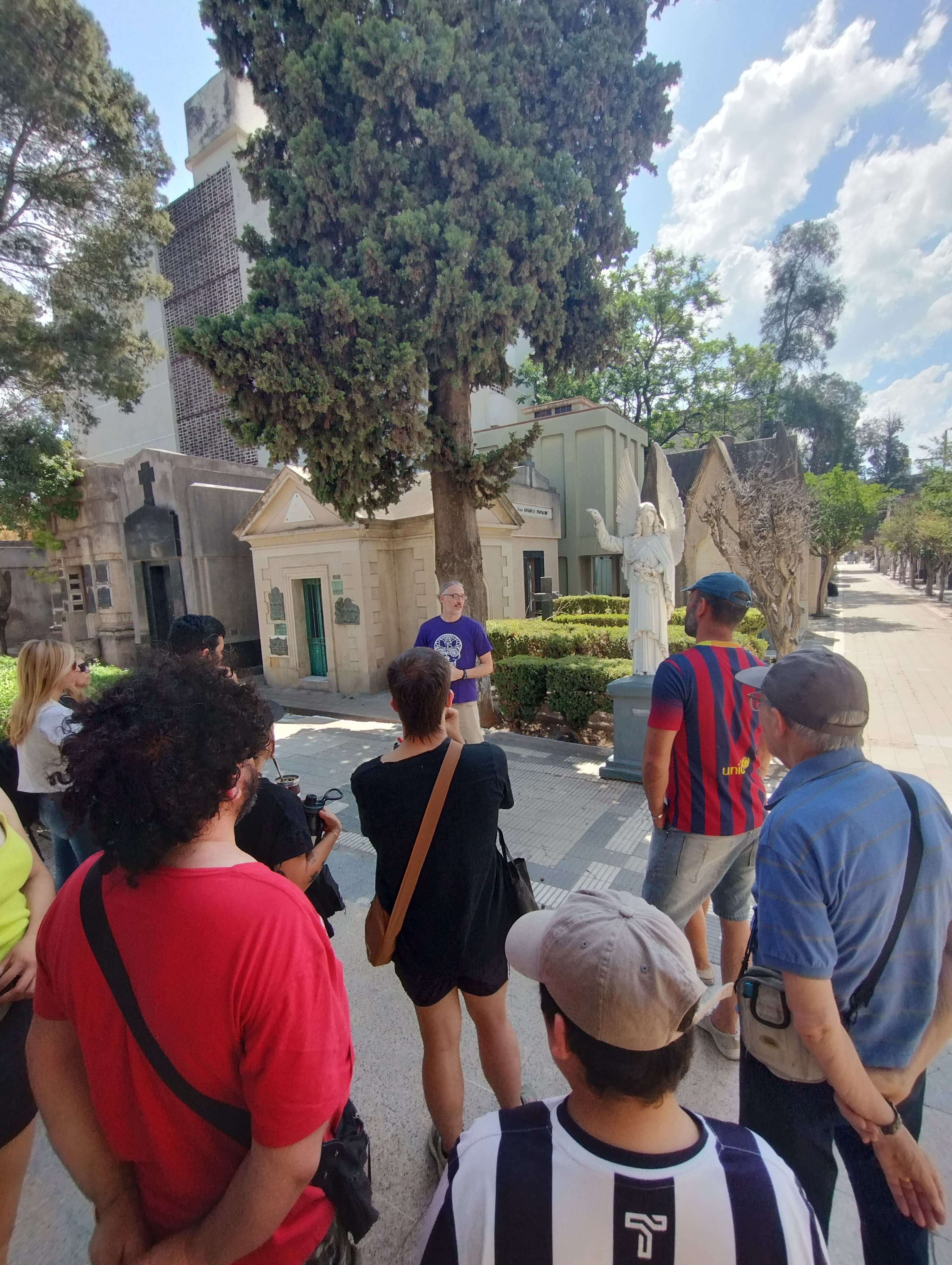 Federico Sylvester, en una visita guiada en el San Jerónimo.