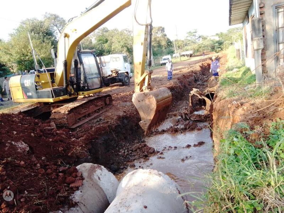Continúa la ejecución de obras en Oberá