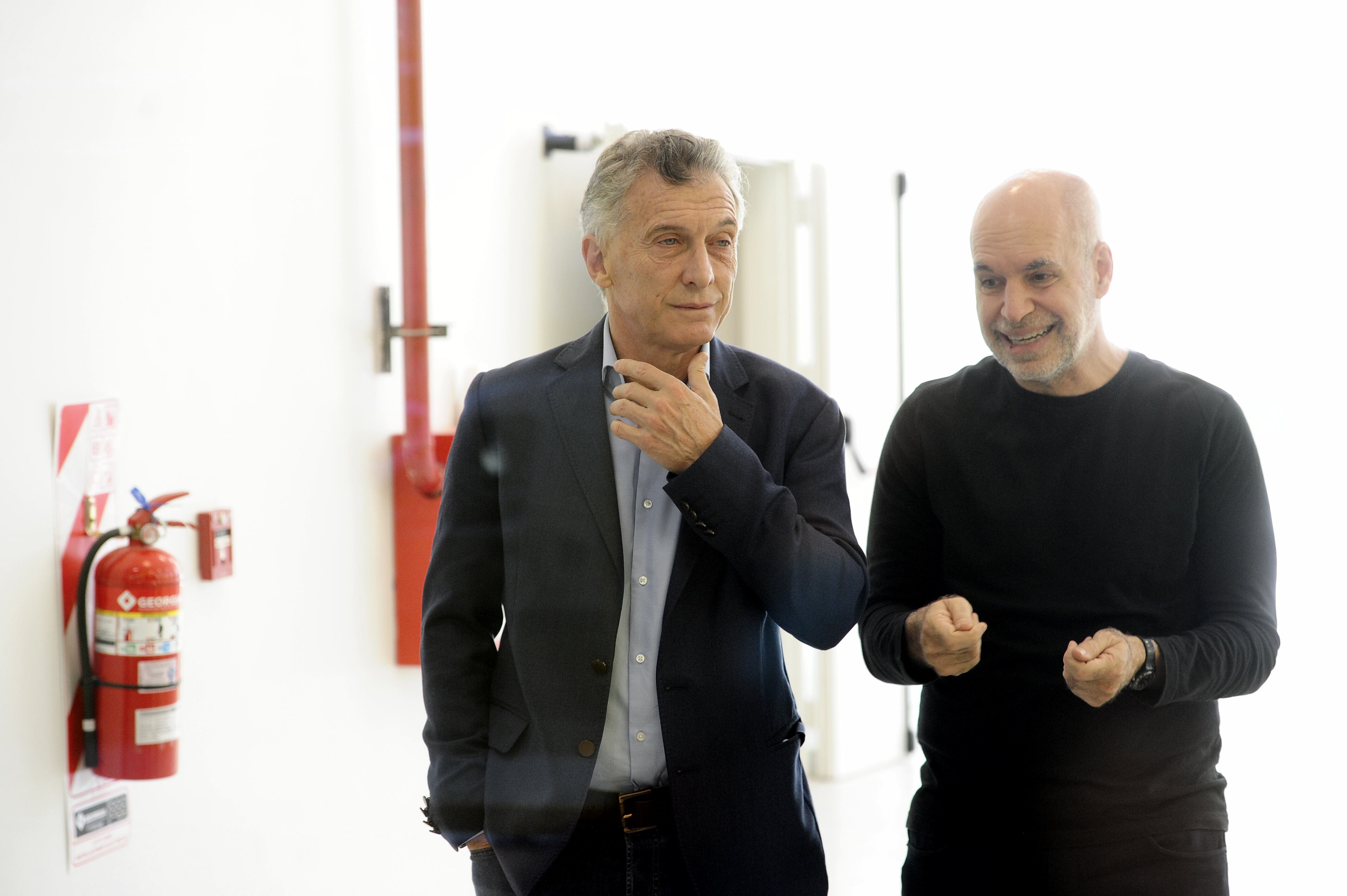 Mauricio Macri y Rodríguez Larreta.