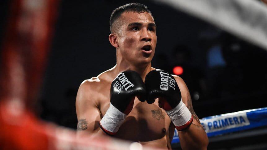 El boxeador de Morón, Maximiliano "Picante" Verón. (TyC Sports)