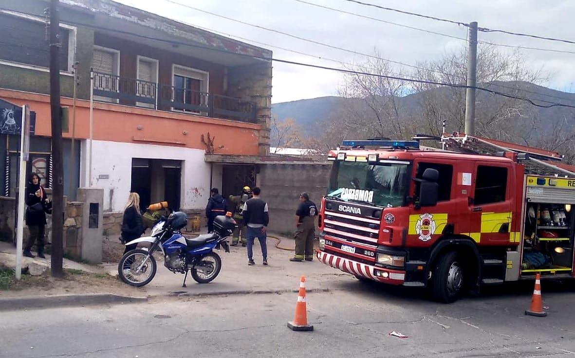 Explosión de una garrafa en La Falda