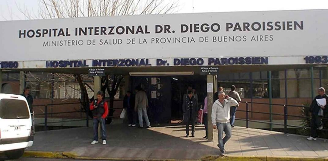 El Hospital Paroissien de la localidad de Isidro Casanova, en el partido de La Matanza. (Télam)