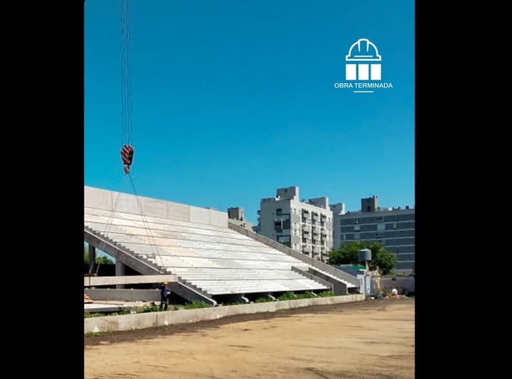 Imágenes de la obra de remodelación del estadio "Claudio Chiqui Tapia"