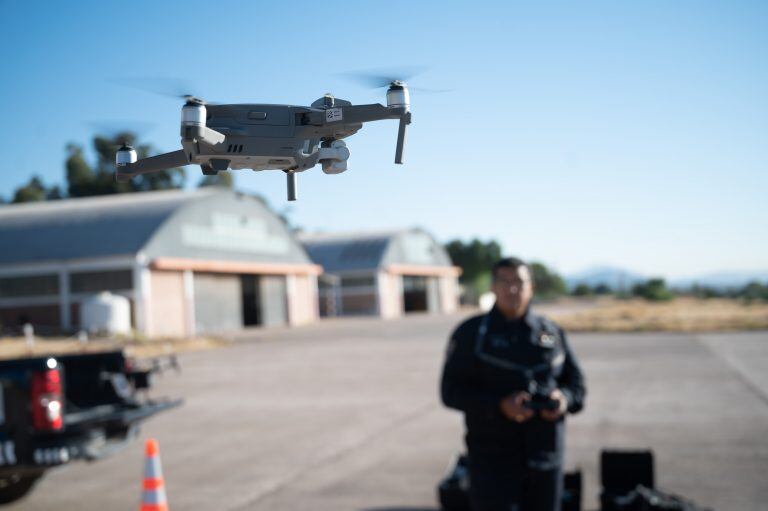 La policía de Mendoza usa drones para sus operativos de seguridad.