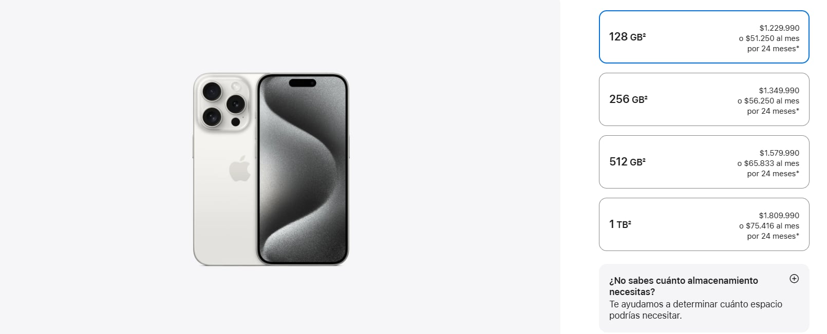 Esto es lo que vale un iPhone 15 Pro en Chile.