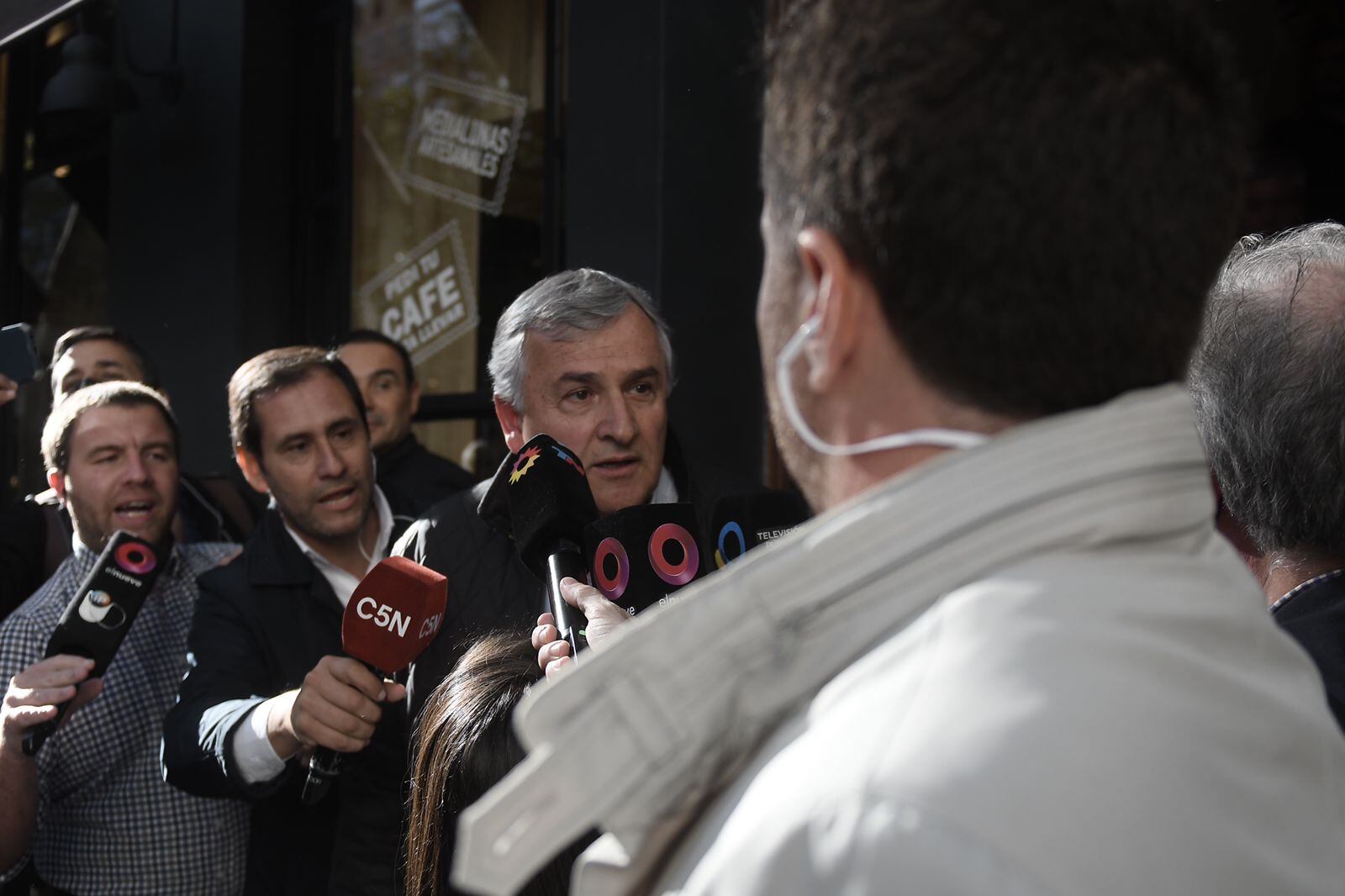 Gerardo Morales habló con la prensa tras la reunión de la mesa de Juntos por el Cambio.