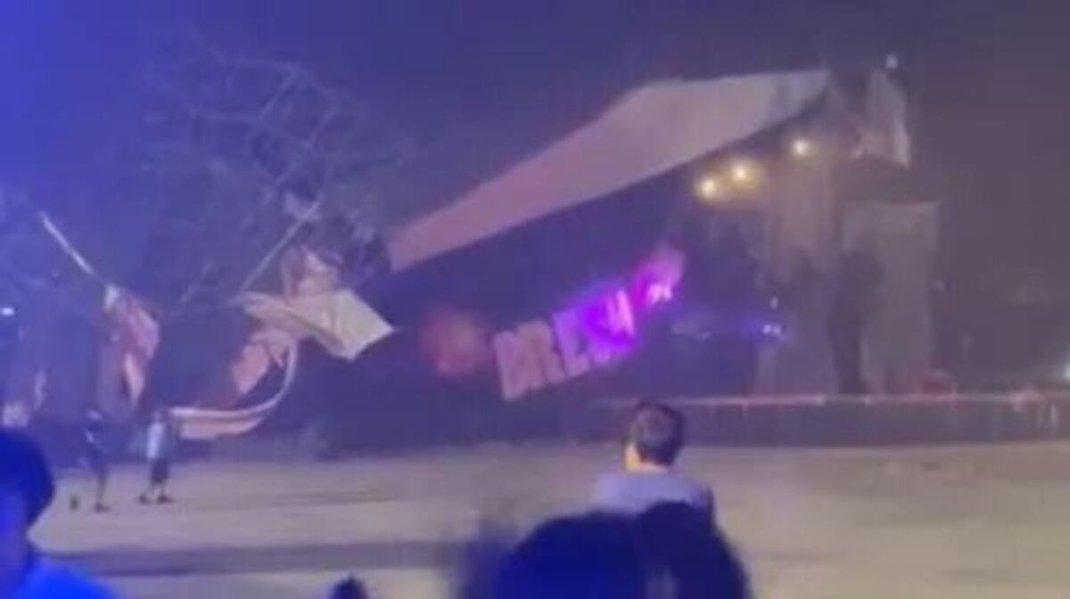 Temporal en CABA: se desplomó el escenario de la reconocida fiesta Bresh y hay heridos