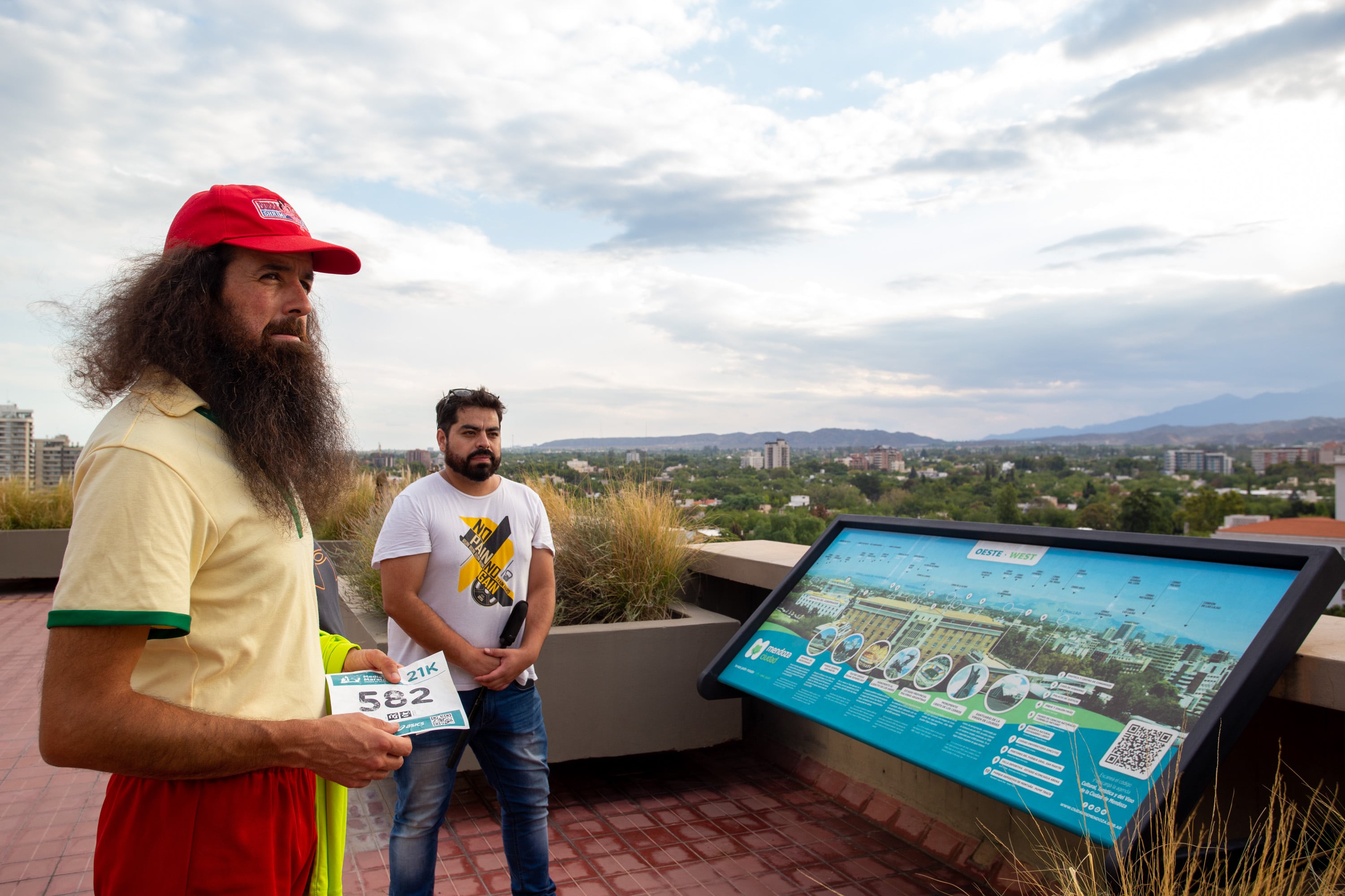 Forrest Gump chileno en la Maratón de Mendoza