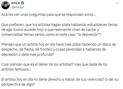 El mensaje de Khea para los haters de Tini Stoessel