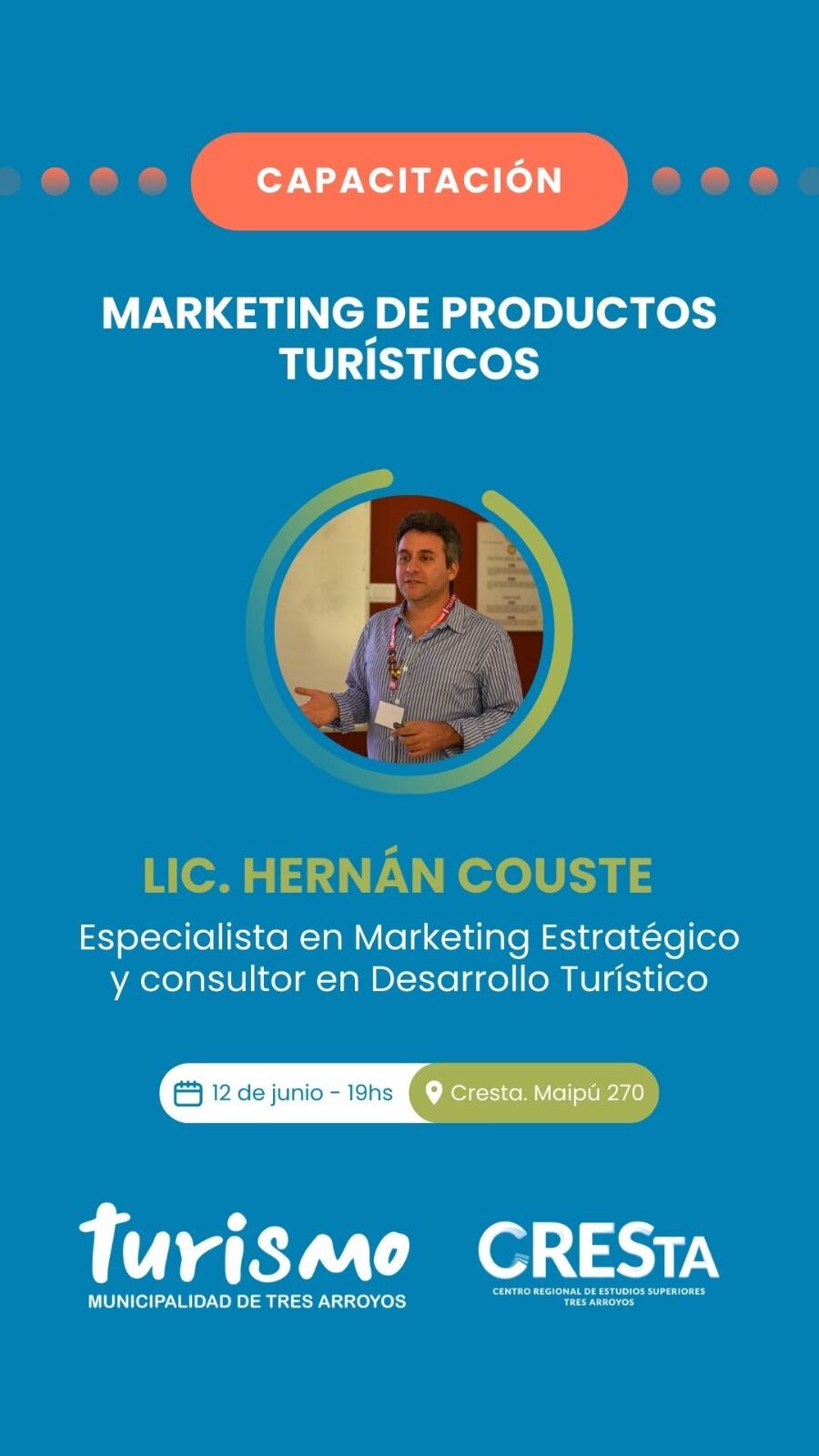 Capacitación en Marketing de Productos Turísticos en Cresta y en Claromecó