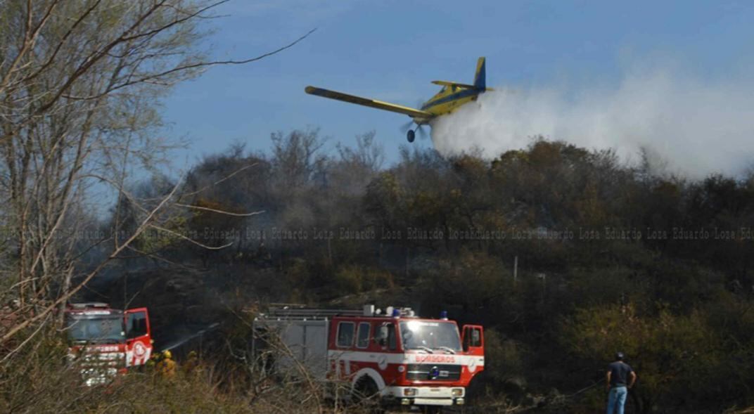 Alerta extrema. Los incendios forestales se están dando con frecuencia en la provincia de Córdoba. (Eduardo Loza)