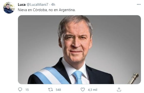 El gobernador Schiaretti también fue incluido en los memes.