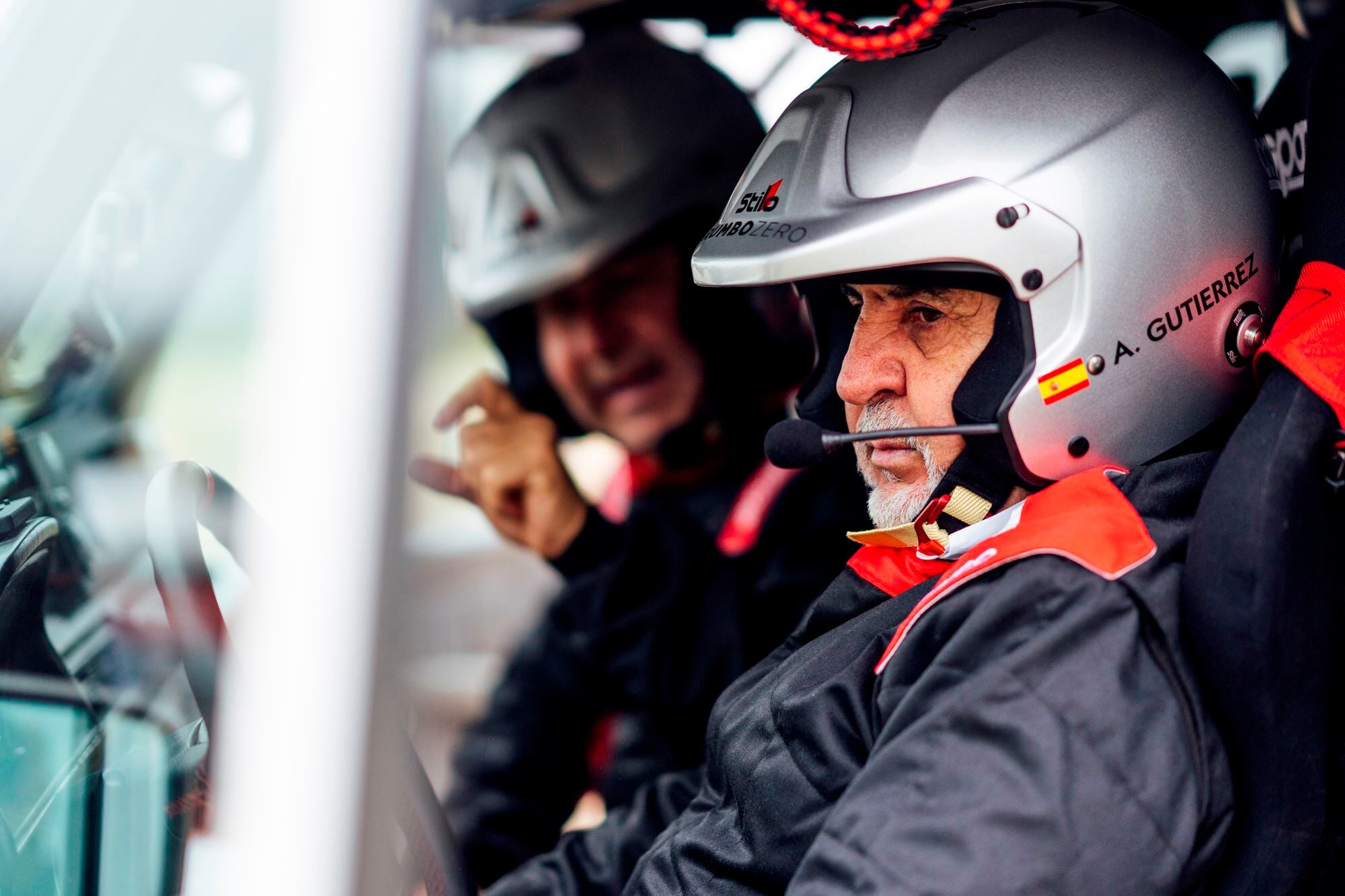 El español Antonio Gutiérrez, en su Mercedes G-320.