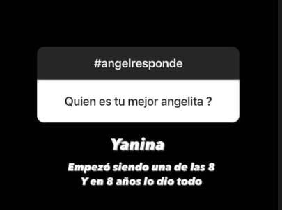 Ángel de Brito eligió a Yanina Latorre como su mejor "angelita".