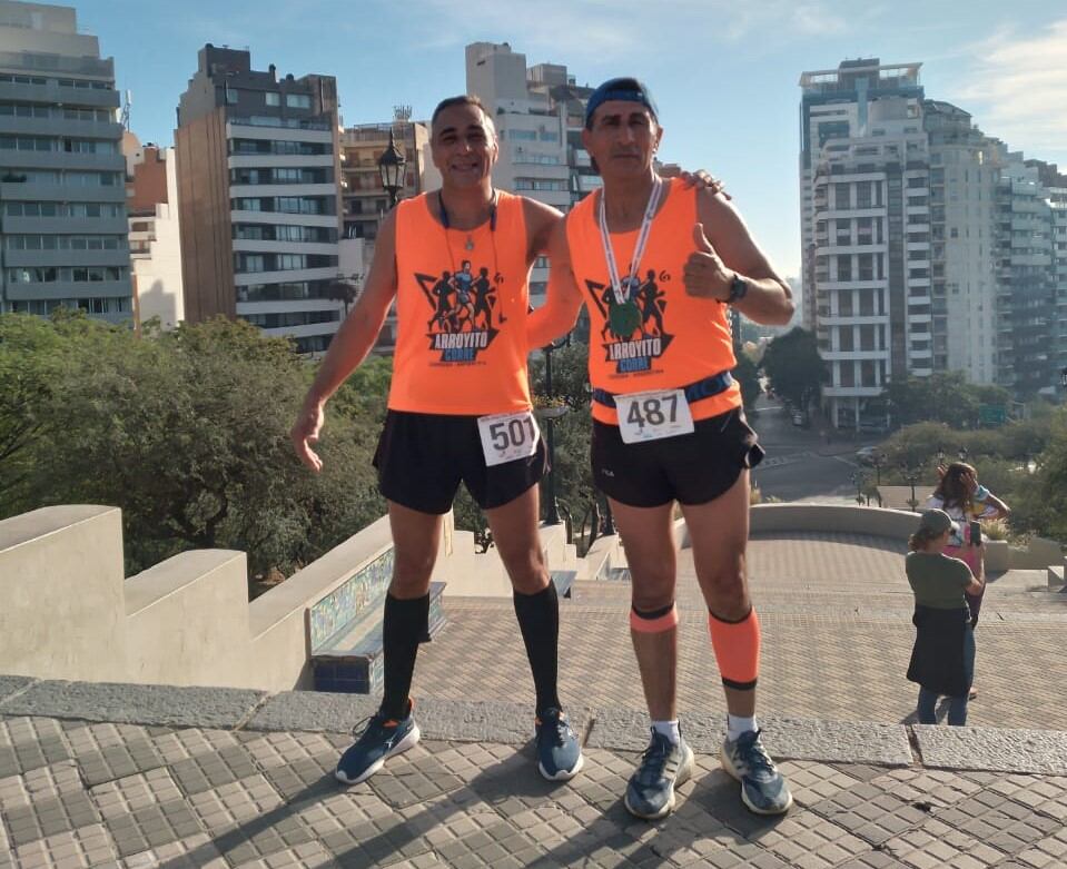 Miguel Brochero y Sergio López maratón Arroyito