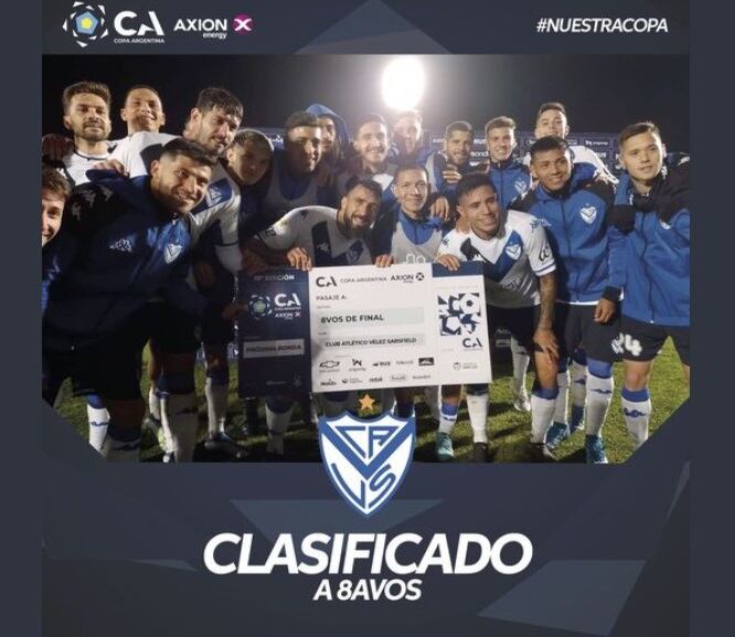 Vélez Sarsfield ganó 1-0 ante Independiente Rivadavia y clasificó a Octavos de final de la Copa Argentina.