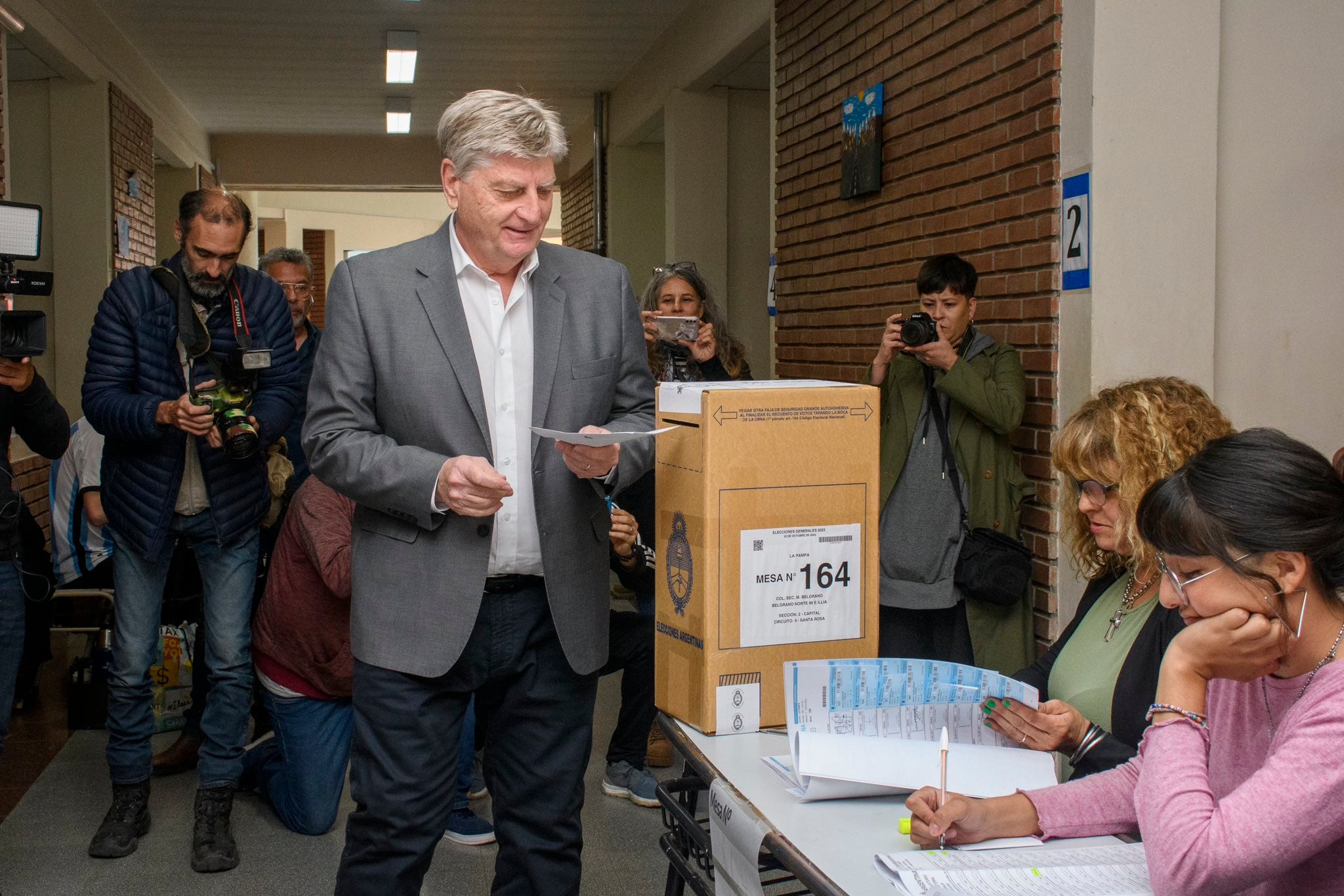 Elecciones 2023: Sergio Ziliotto ya votó en La Pampa.