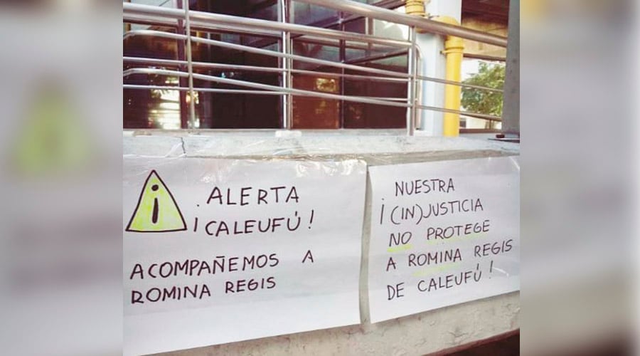 Los vecinos de Caleufú se organizaron para acompañar el reclamo 