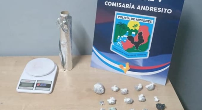 Investigaban un robo y desarticularon un kiosco narco en Comandante Andresito.