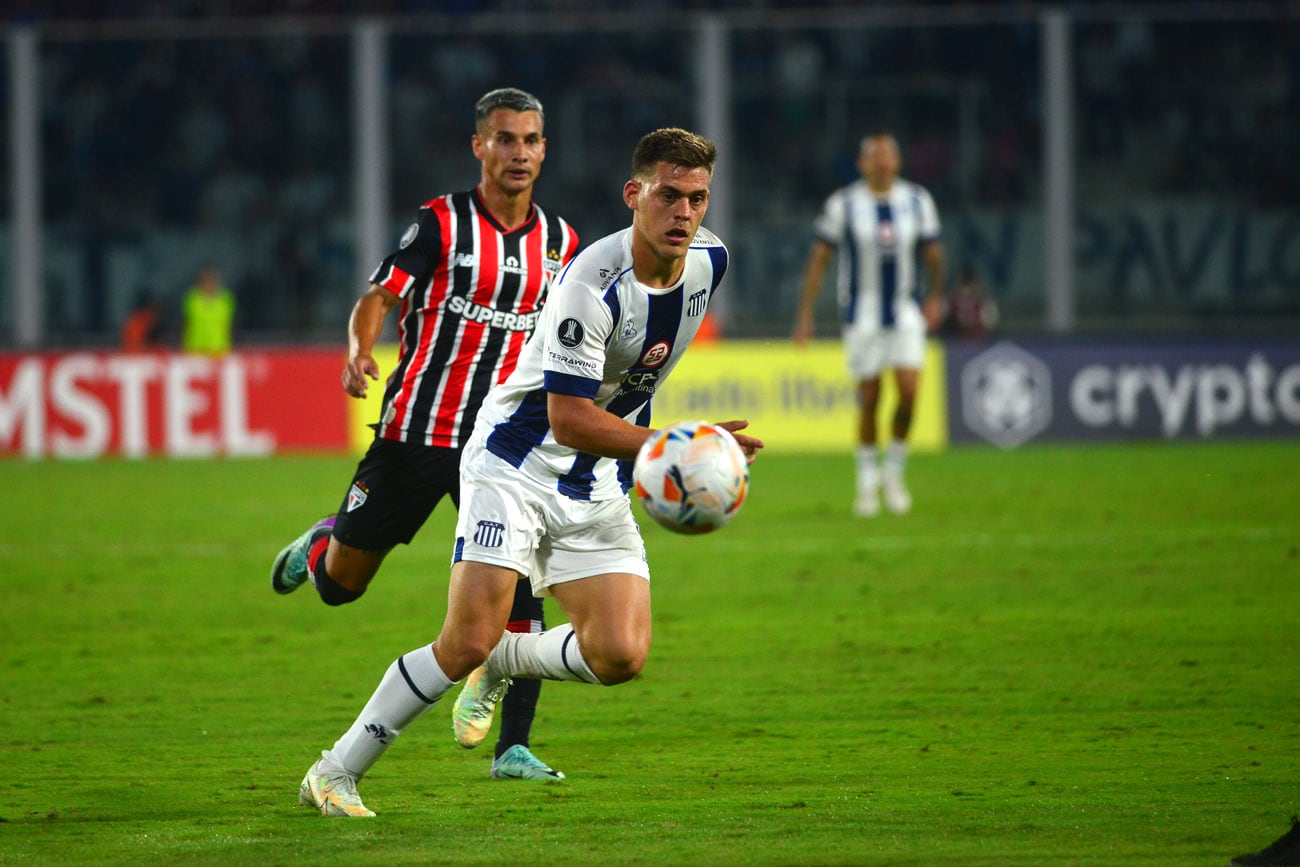 Talleres le ganó a São Paulo, en duelo por la primera fecha del Grupo B de la Copa Libertadores 2024. (Nicolás Bravo / La Voz)