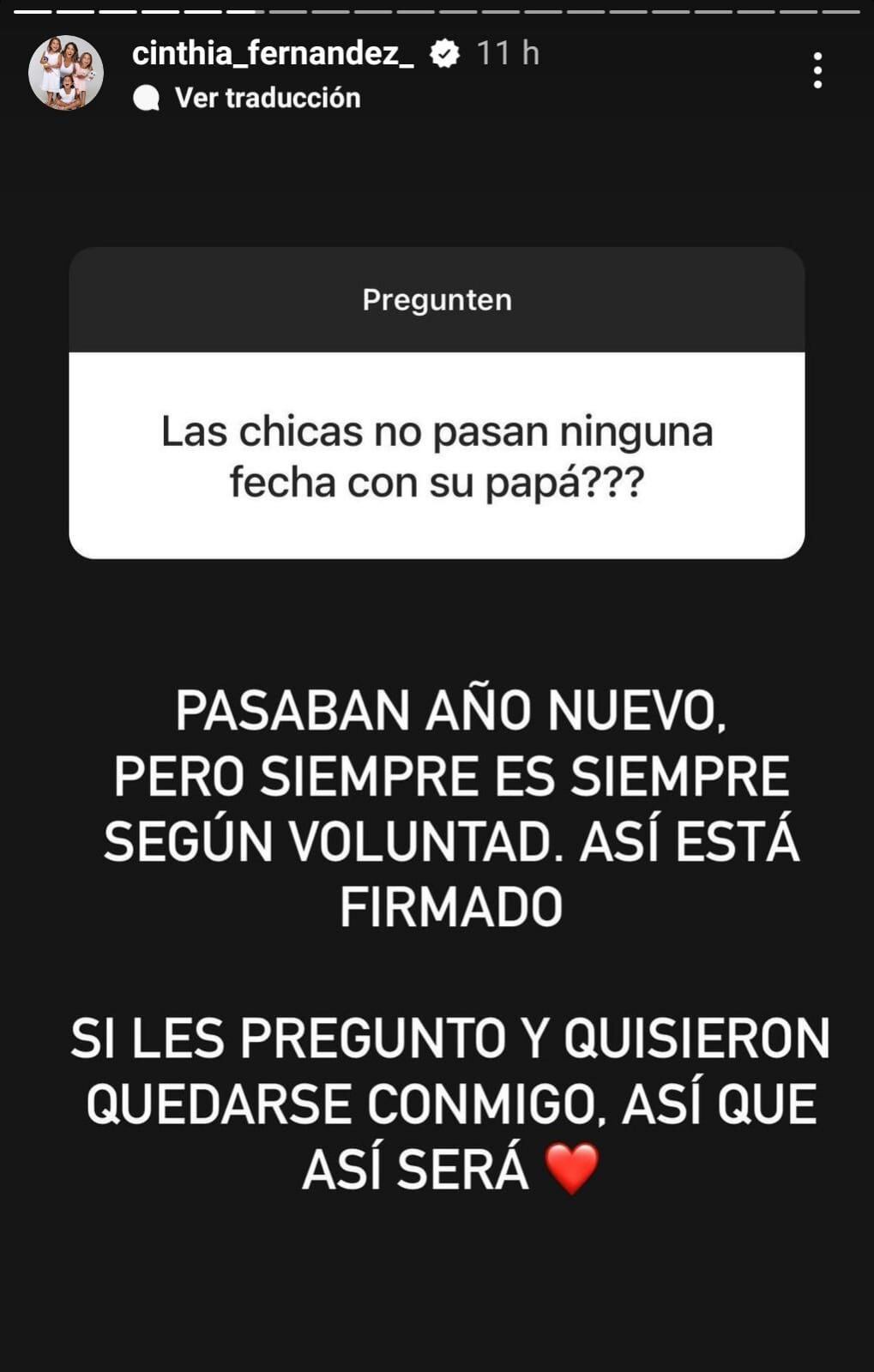 Cinthia Fernández se puso picante con su ex: "Nunca le llegó la inflación"