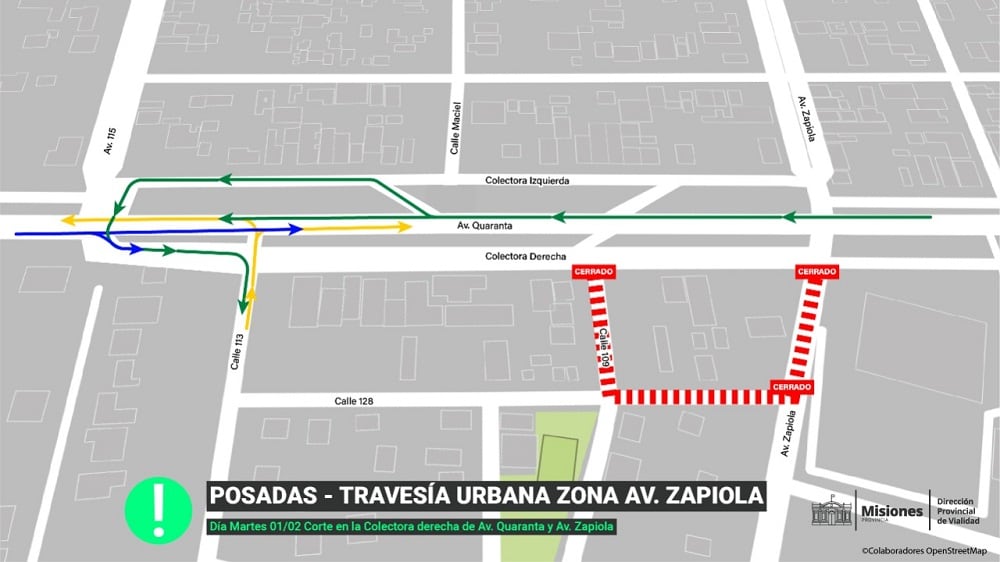 Obras en la Travesía Urbana ralentizarán el tránsito en la capital provincial.