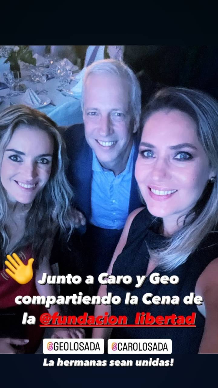 Los radicales y Georgina Losada fueron a la cena de la Fundación Libertad.