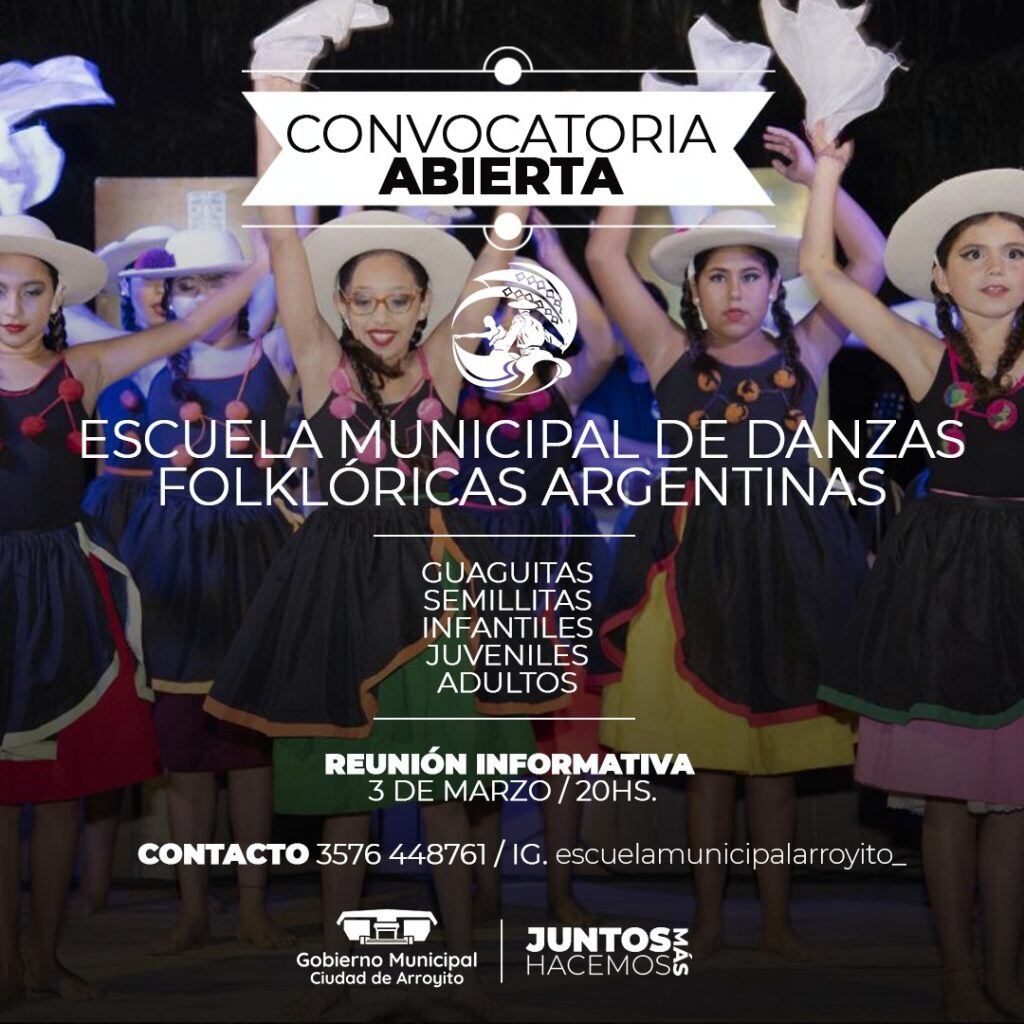 Convocatoria Danzas Arroyito