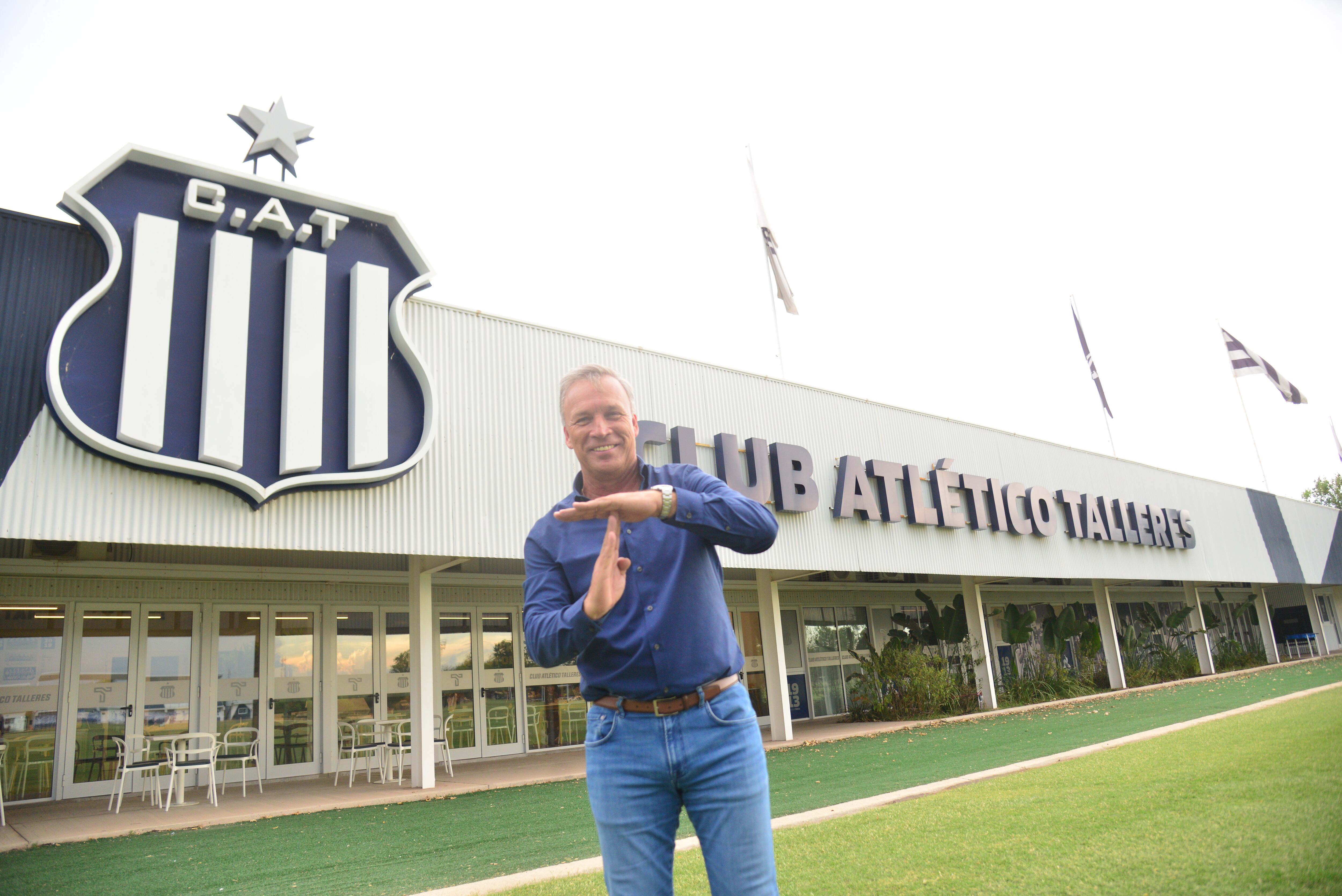 El presidente de Talleres Andrés Fassi en el predio del club en entrevista exclusiva