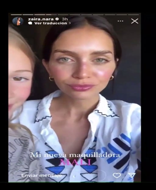 Zaira Nara mostró el maquillaje que le hizo su hija