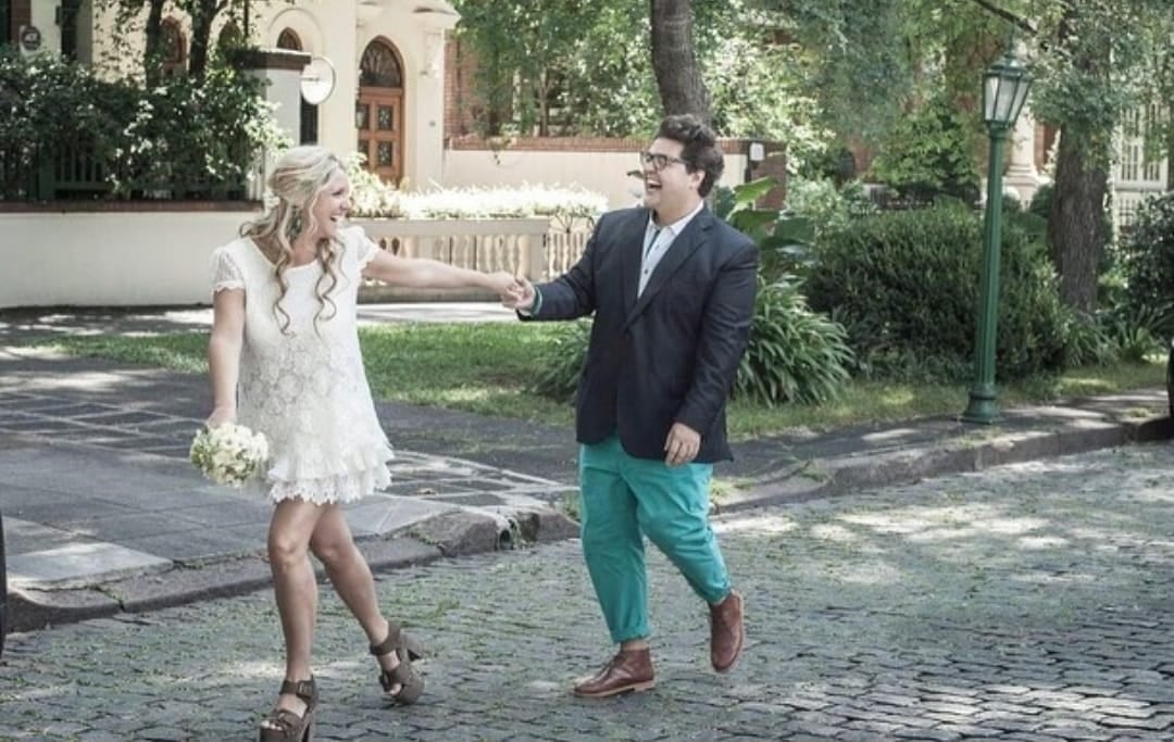 Darío Barassi y Luli Gómez Centurión, en su boda hace 7 años.