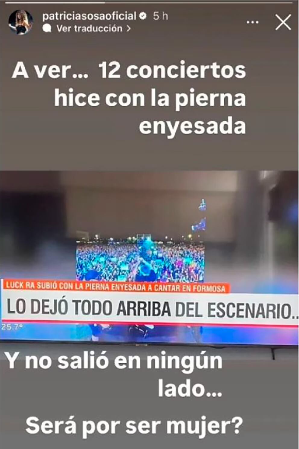 La historia de Patricia Sosa contra la cobertura mediática sobre Luck Ra.