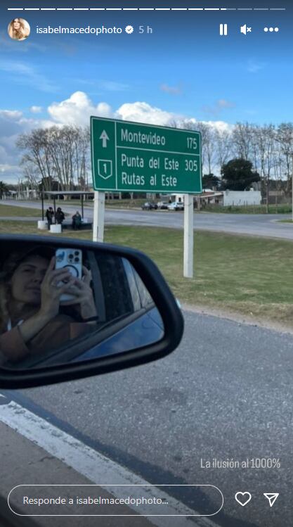 Isabel Macedo se trasladó a Uruguay con su familia, temporalmene. (Instagram Isabel Macedo)