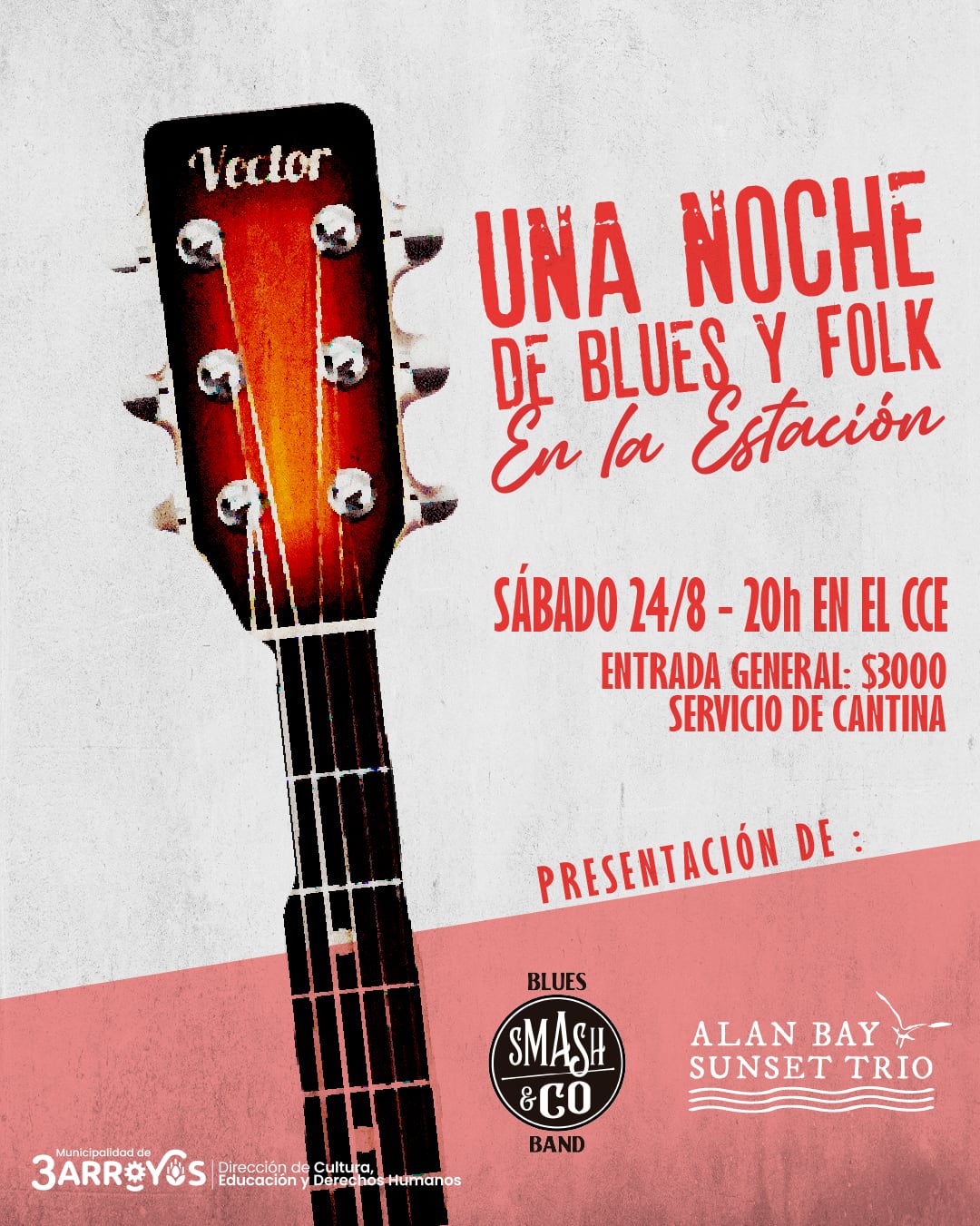 Una noche de folk y blues en el Centro Cultural La Estación de Tres Arroyos