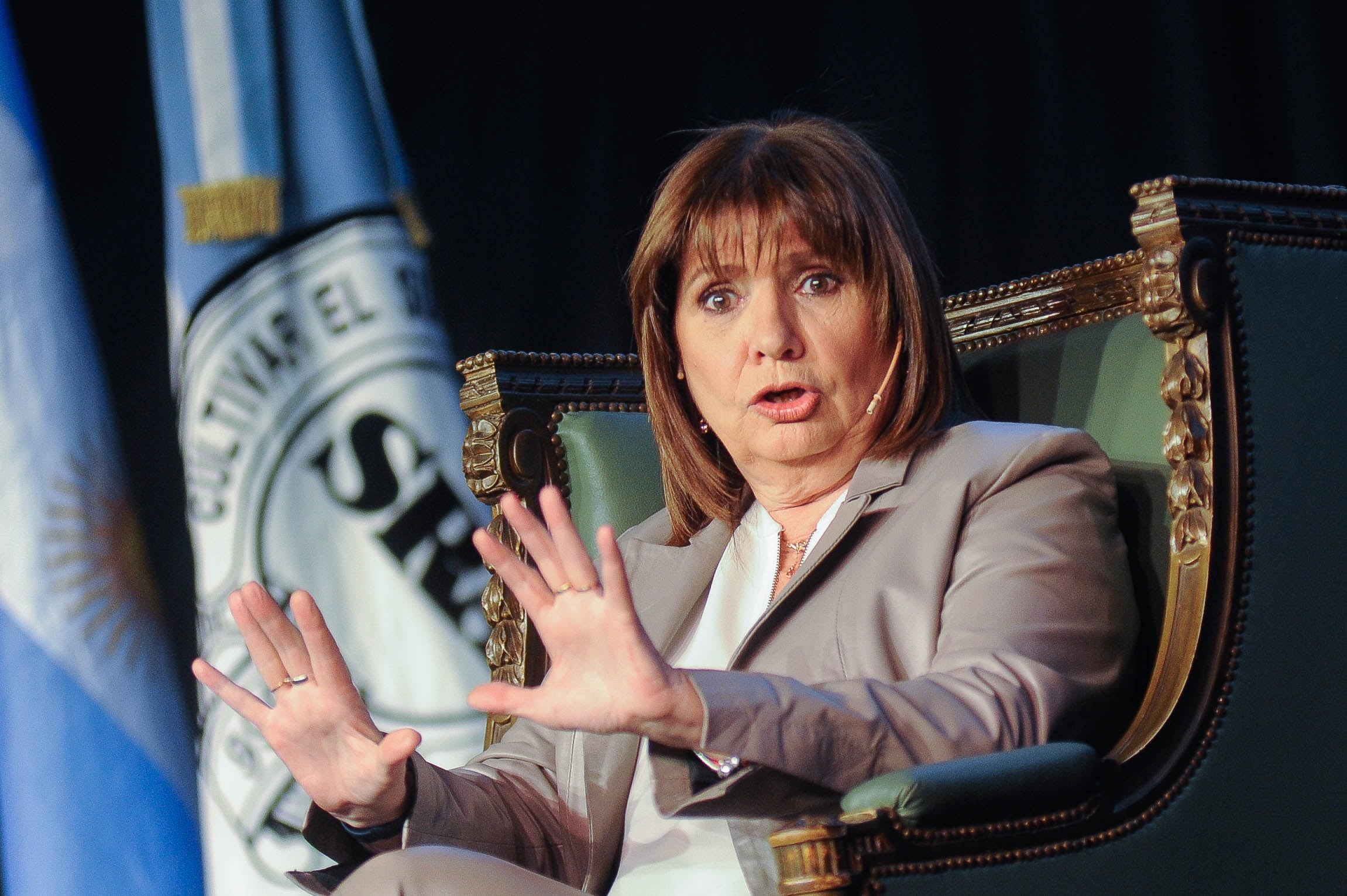 Patricia Bullrich. Foto: Federico Lopez Claro.
