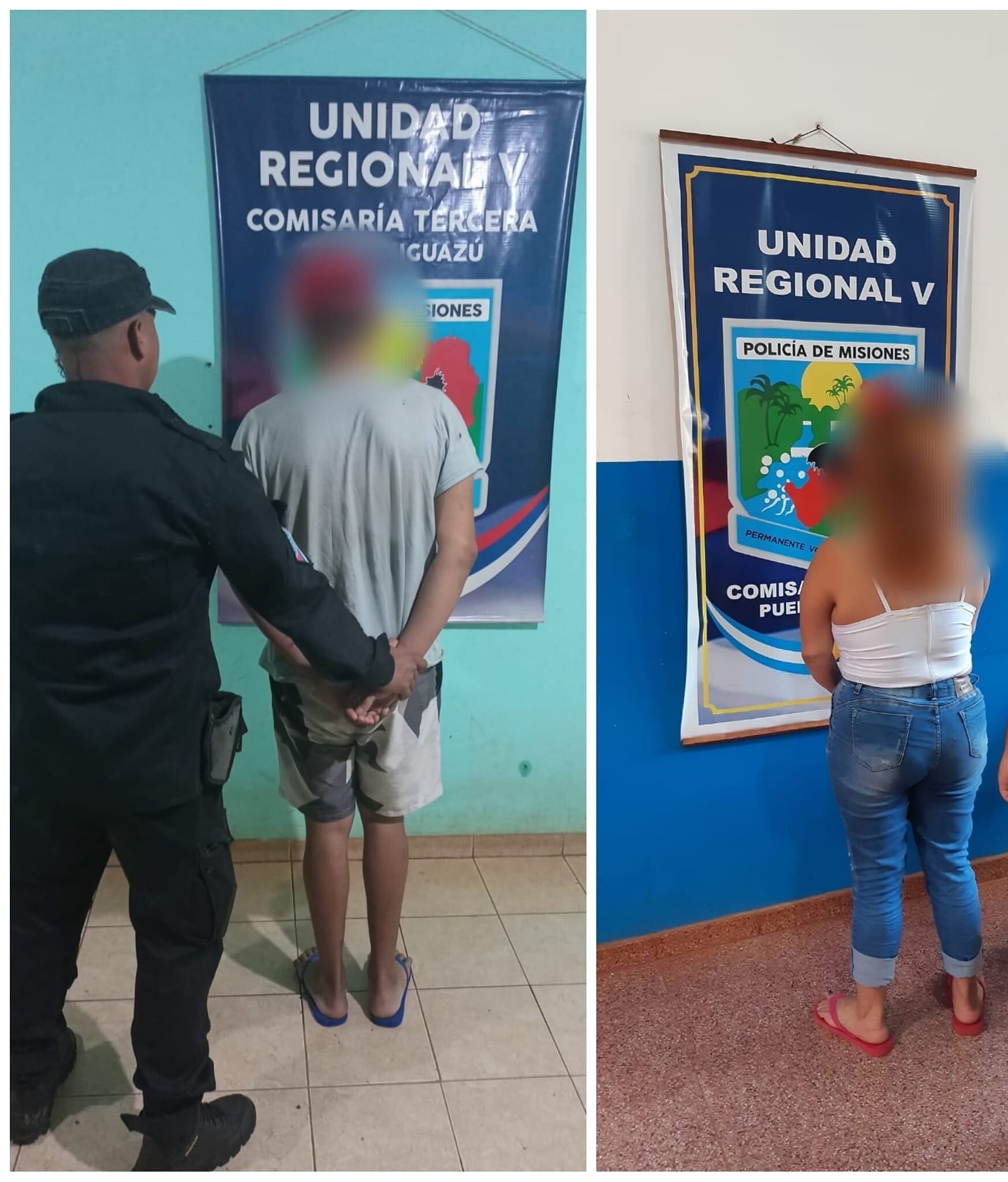 Puerto Iguazú: detienen a una pareja por presunto robo.