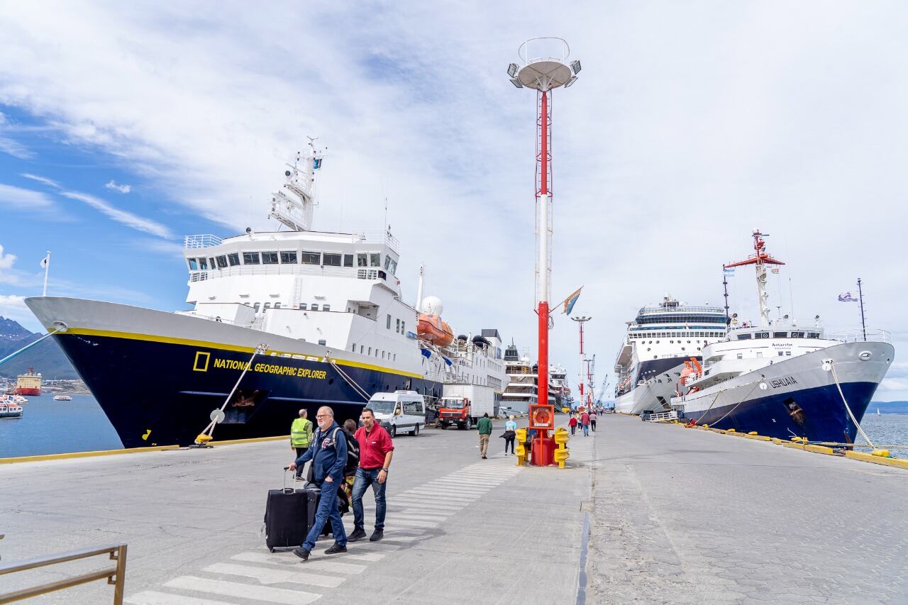 Exitosa temporada de cruceros en Ushuaia.