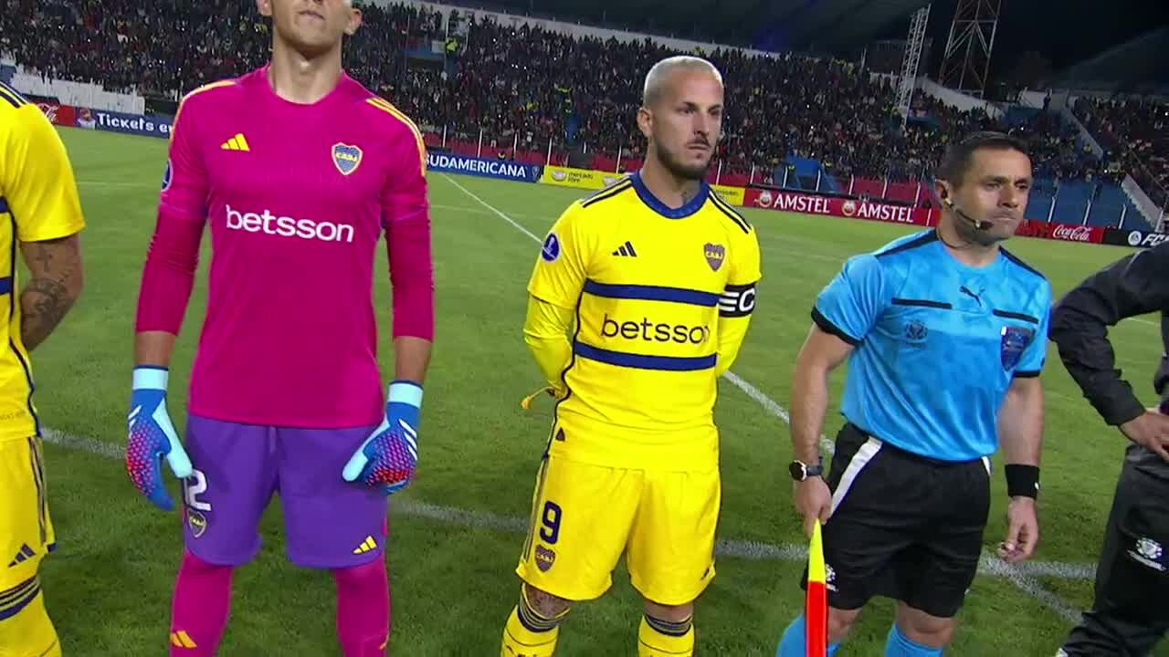 Boca en su debut en Copa Sudamericana. (Captura).