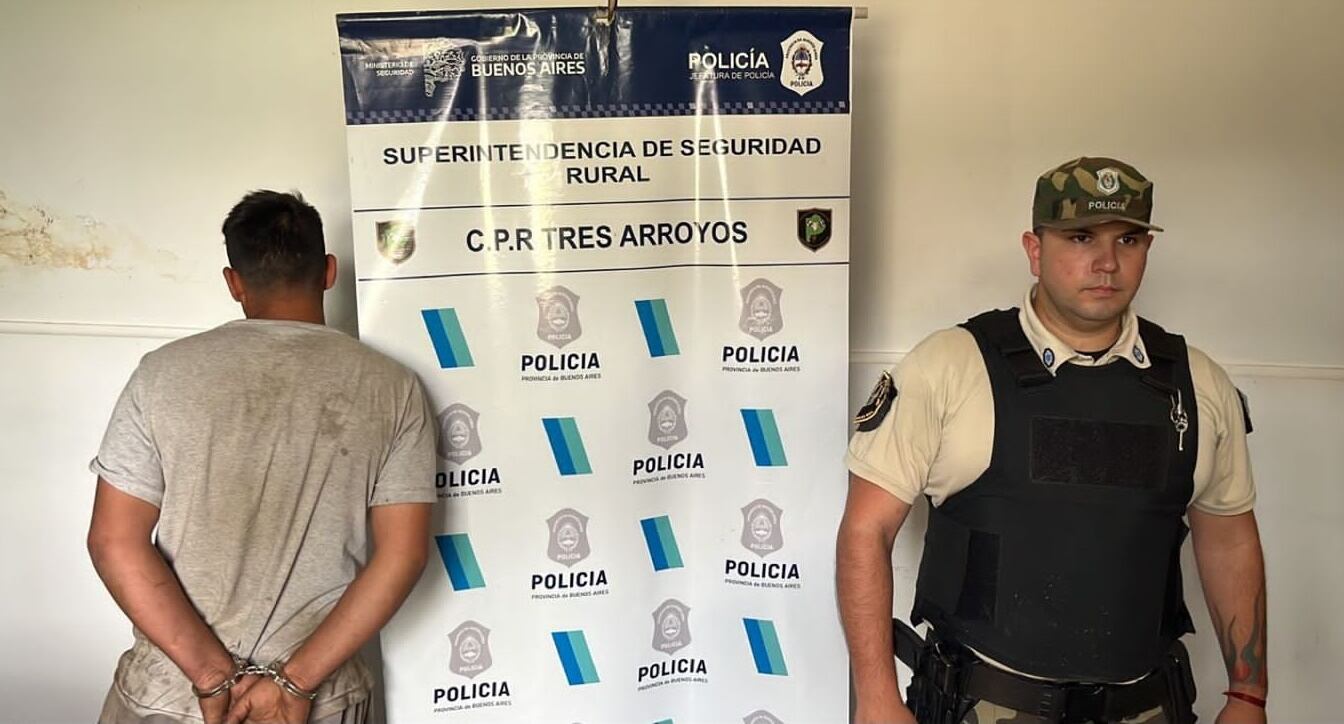 detuvieron a un hombre por robar en un campo