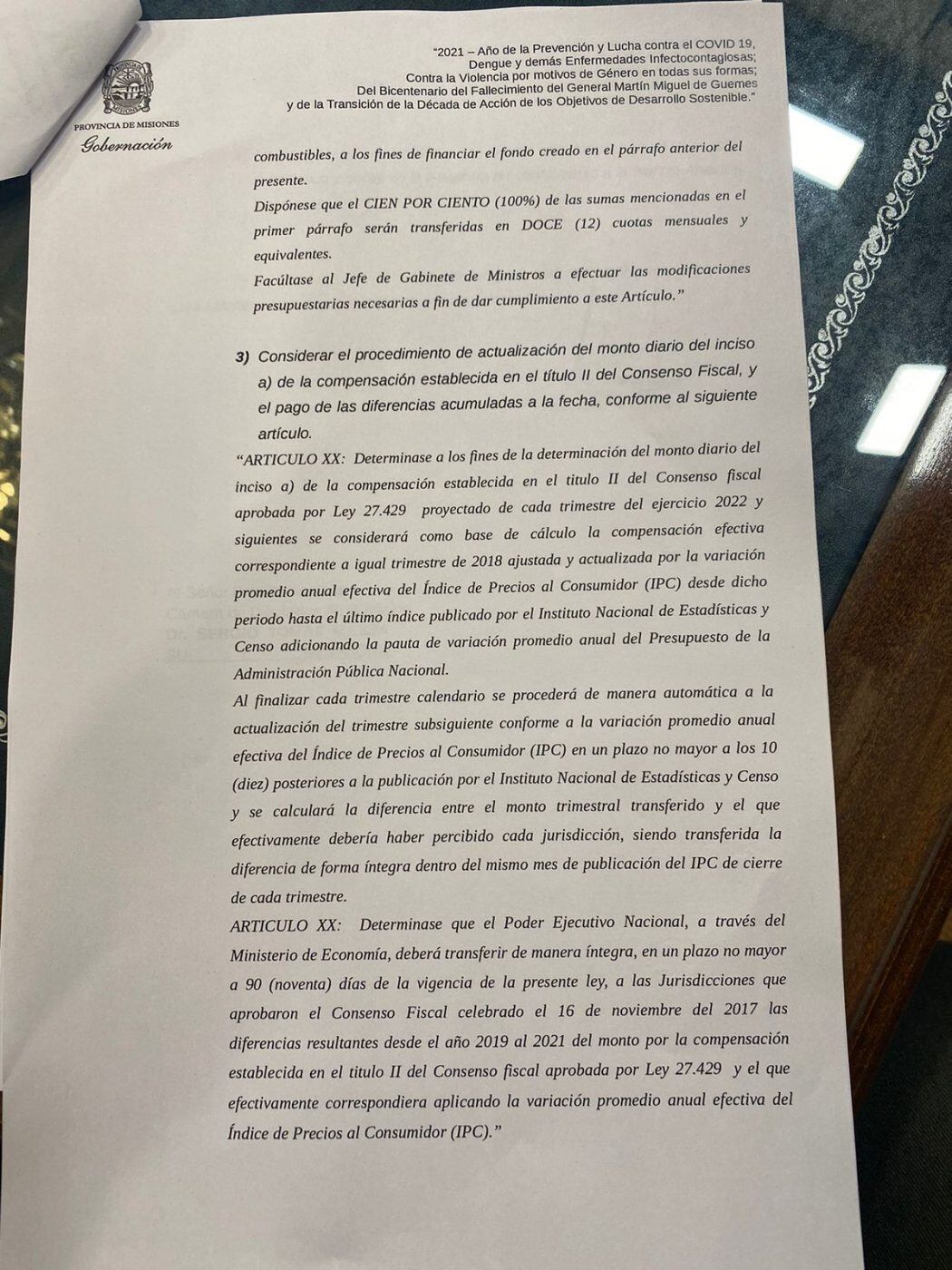 Herrera Ahuad mantuvo un encuentro con Sergio Massa y le volvió a insistir con los pedidos de la provincia.