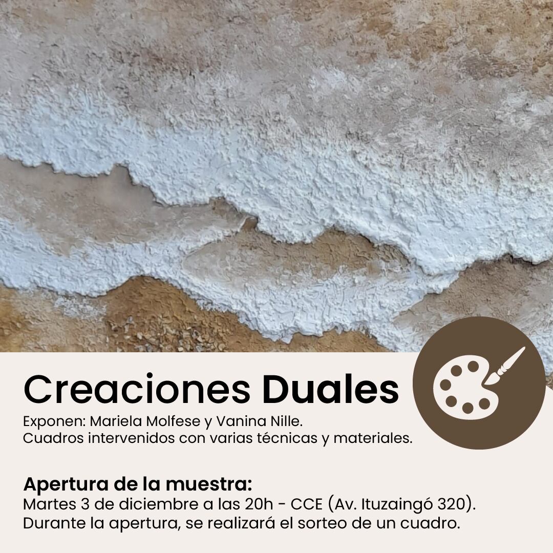 “Creaciones Duales”: Mariela Molfese y Vanina Nille exponen en el Centro Cultural la Estación