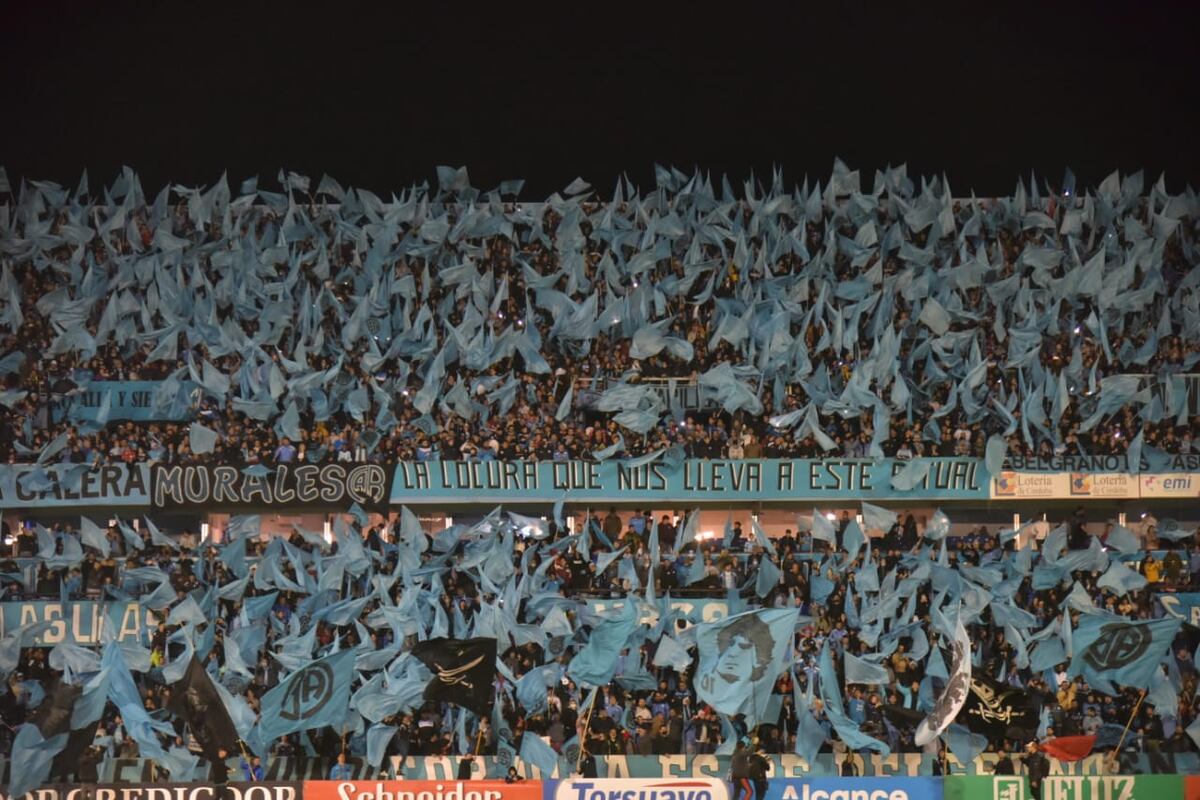 Otra marea Celeste en el recibimiento a Belgrano