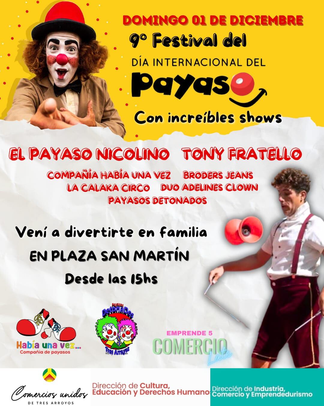 9º festival del Día Internacional del Payaso