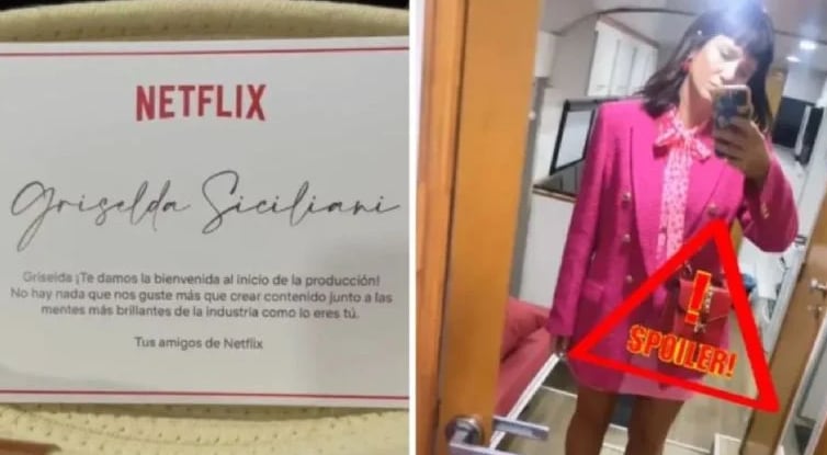 La joven no lo dudó y subió a sus redes una foto grabando la icónica serie.