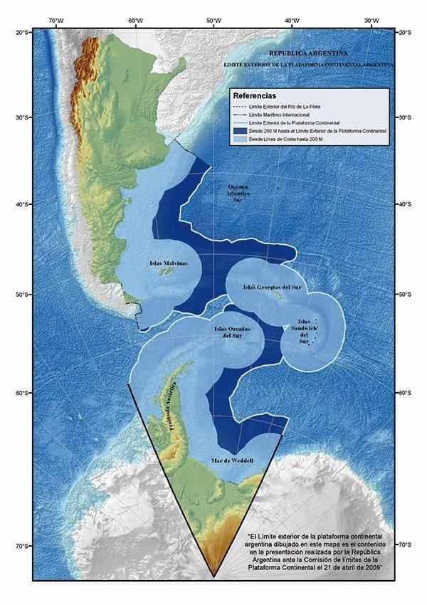 Mapa Bicontinental Soberano Argentino.