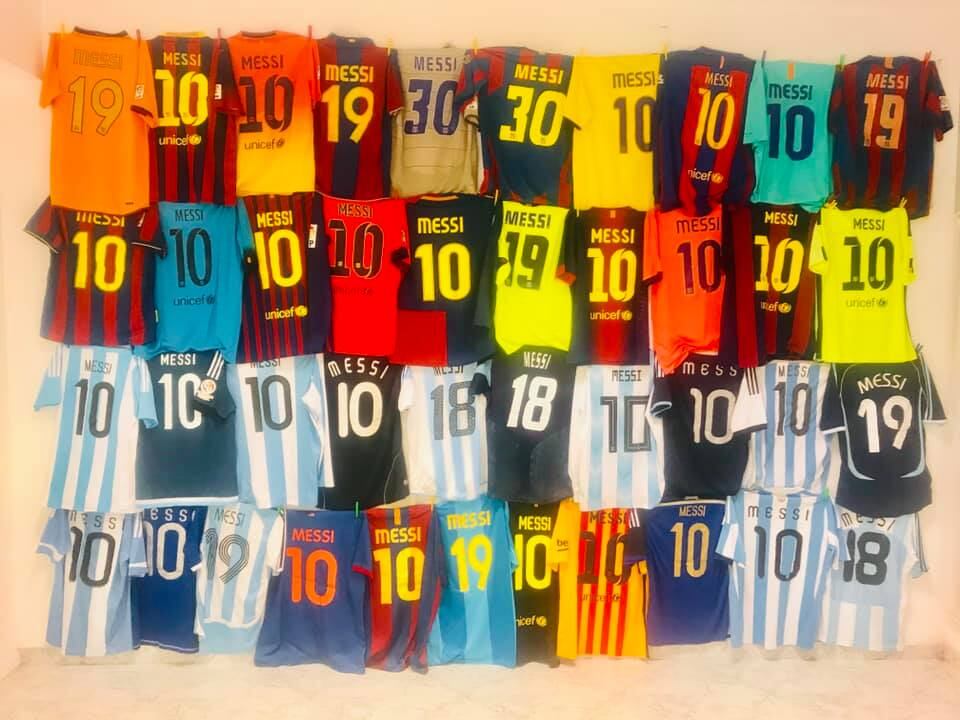 Danilo Ciancia camisetas de Messi Arroyito