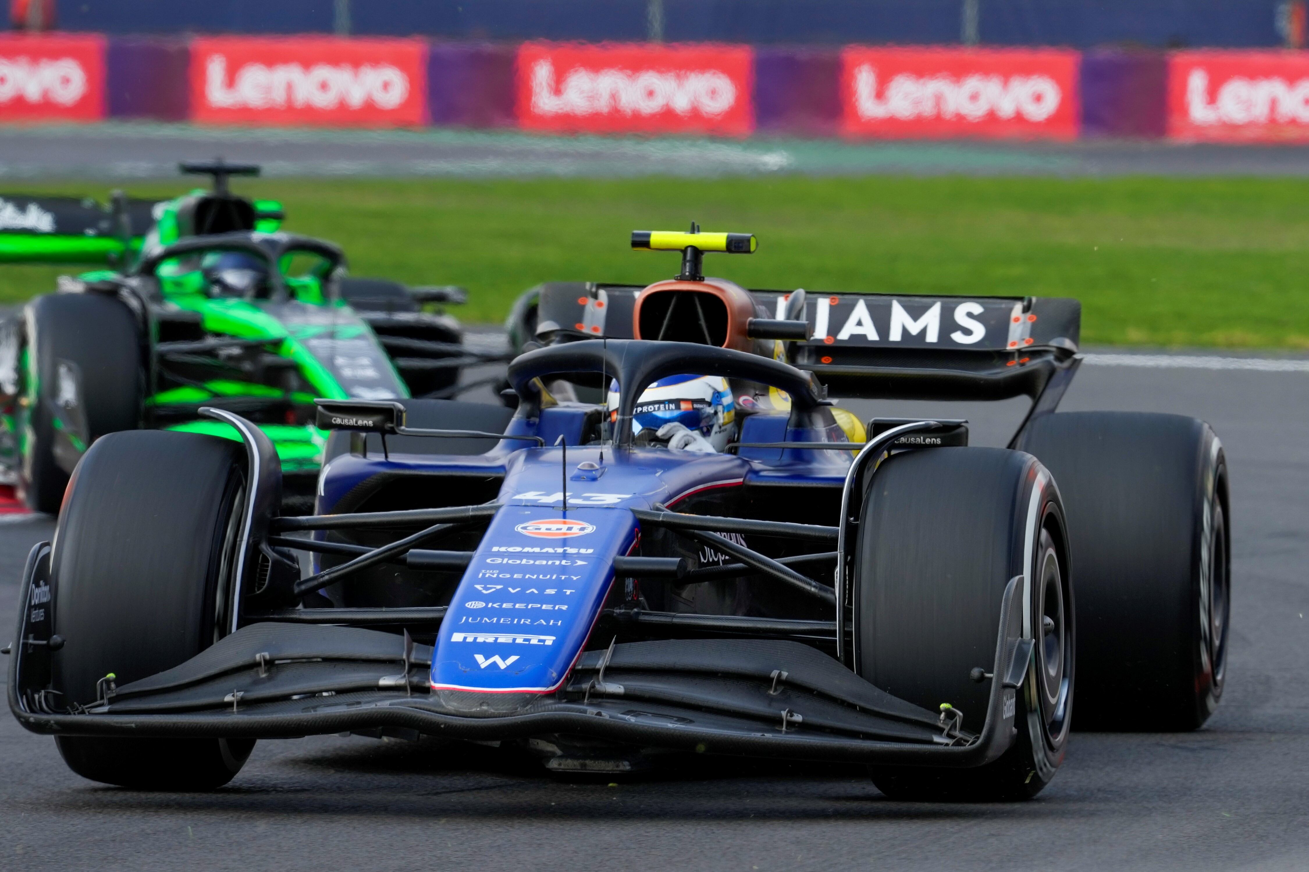 Franco Colapinto en el Gran Premio de México, por la fecha 20 de la temporada de la Fórmula 1. (AP)