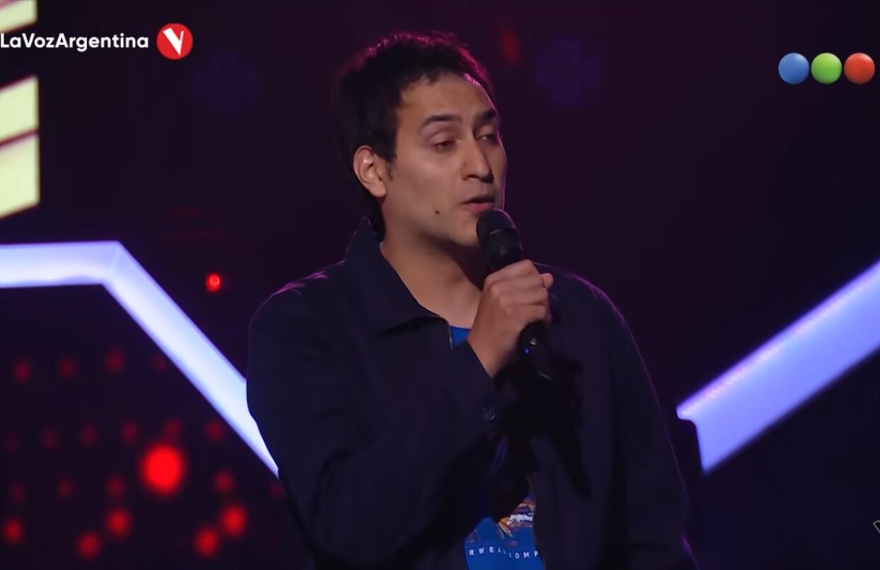 Mauro Páez en "La Voz Argentina". 